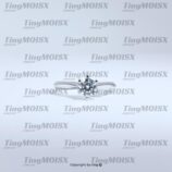 Nhẫn Nữ s925 Đính Mois Hạt Chủ 1 CARA sang trọng NLM001