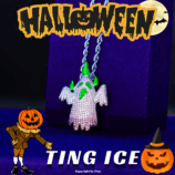 ( Lễ Hội Halloween ) Mặt dây chuyền Devil đính full phong cách HipHop