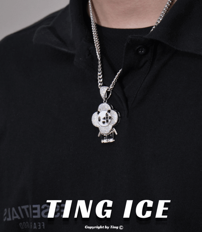 Mặt dây chuyền hoa đính full thiết kế thời thượng phù hợp nam nữ Jewelry Chain Trang Sức